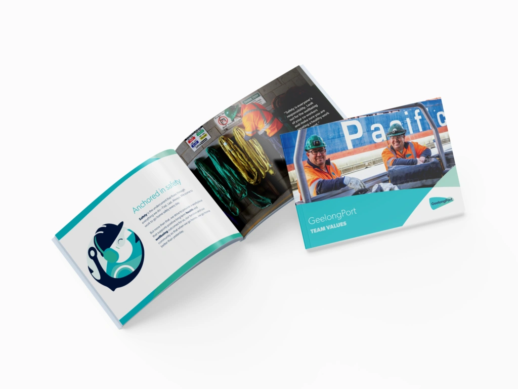 Brochure Design for GeelongPort Values Booklet