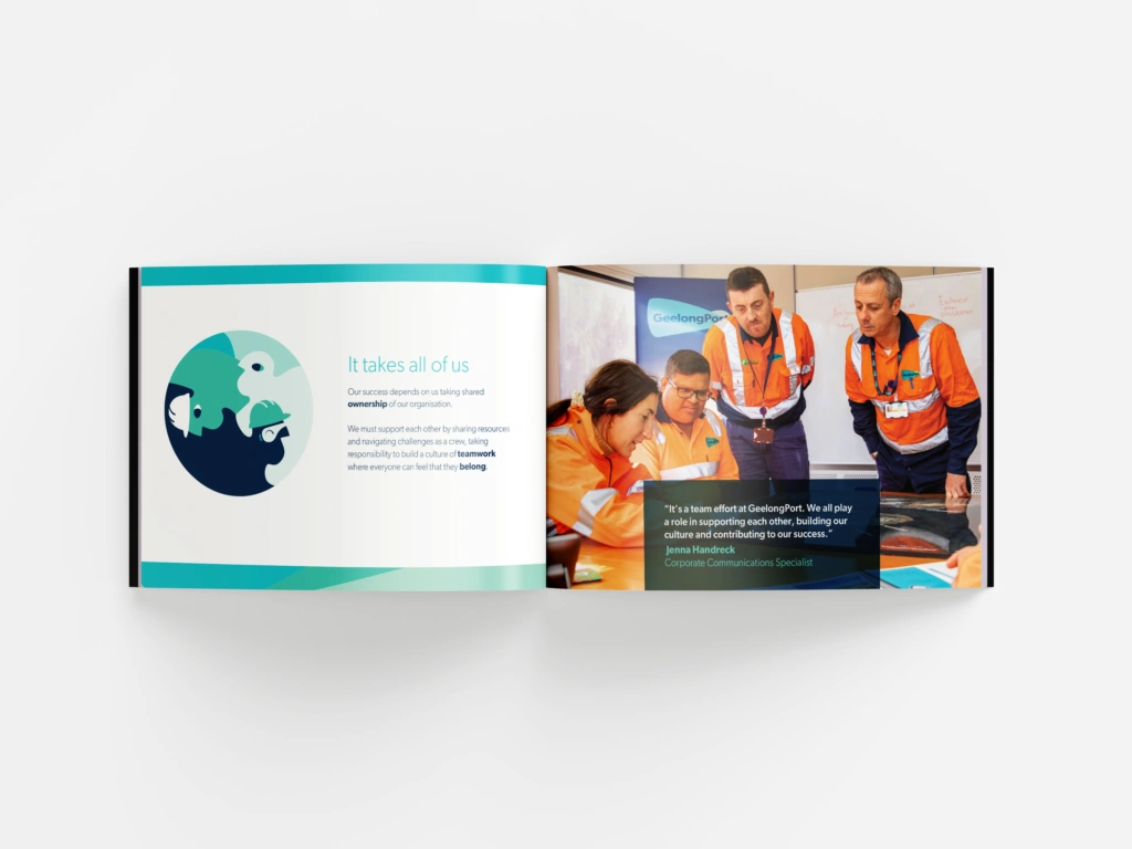 Brochure Design for GeelongPort Values Booklet