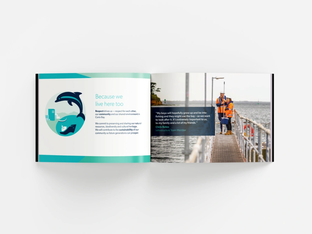 Brochure Design for GeelongPort Values Booklet